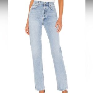 Agolde 26 Lana Button Fly Light Wash Jeans